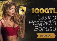 1000 TL'ye kadar casino hoşgeldiniz bonusu alın!